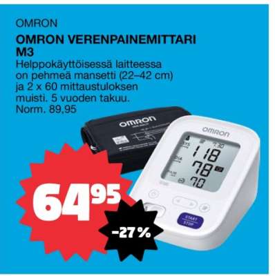 OMRON VERENPAINEMITTARI M3
