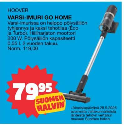HOOVER VARSI-IMURI GO HOME