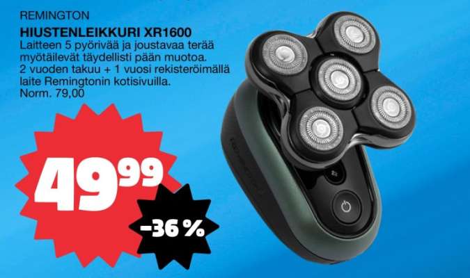 REMINGTON HIUSTENLEIKKURI XR1600