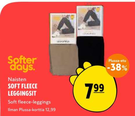 Naisten SOFT FLEECE LEGGINGSIT