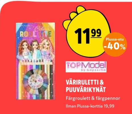 TOPModel VÄRIRULETTI & PUUVÄRIKYNÄT