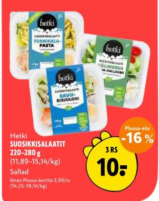 Hetki SUOSIKKISALAATIT 220–280 g