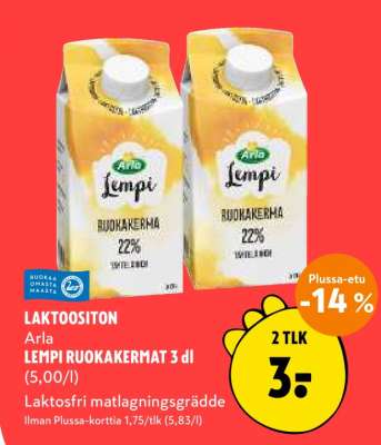 Arla Lempi RUOKAKERMAT 3 dl