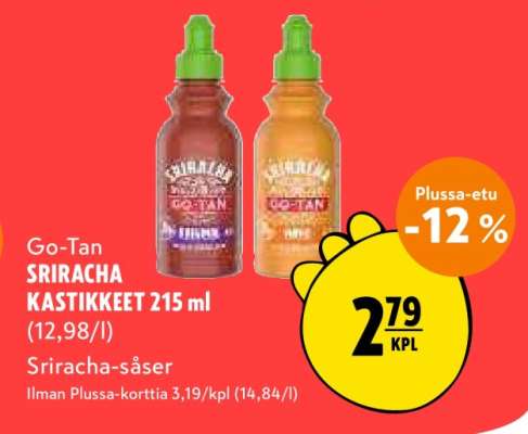 Go-Tan SRIRACHA KASTIKKEET 215 ml