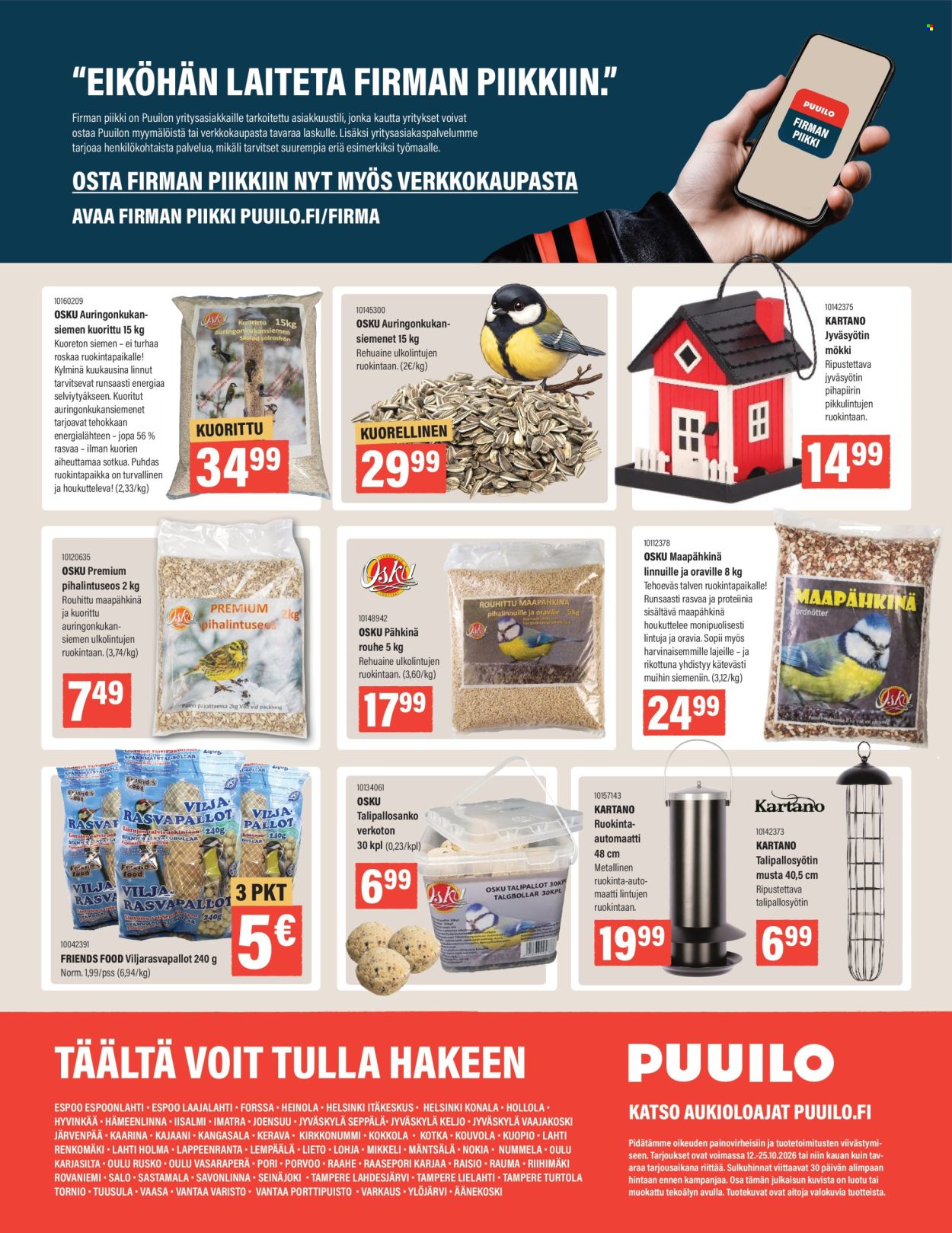 Puuilo tarjouslehti  - 12.10.2026 - 25.10.2026. Sivu 16
