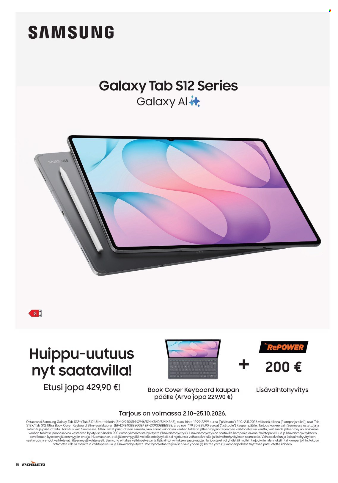 Power tarjouslehti . Sivu 18