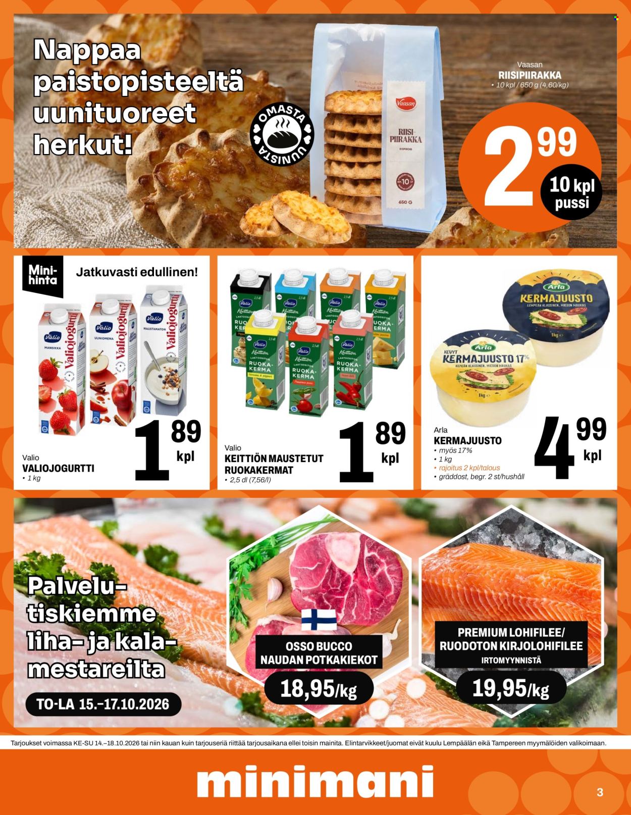 Minimani tarjouslehti  - 14.10.2026 - 18.10.2026. Sivu 3