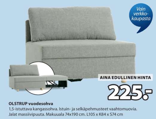 OLSTRUP vuodesohva