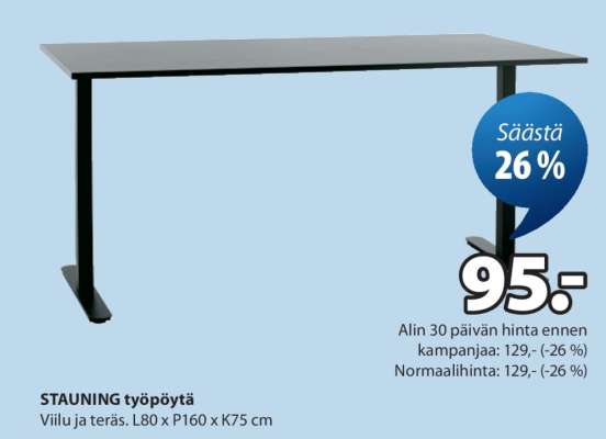 STAUNING työpöytä