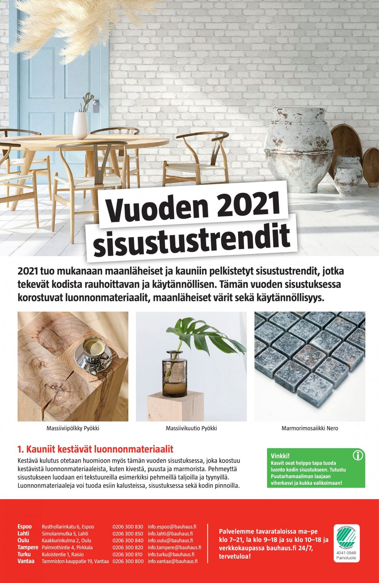 Bauhaus tarjouslehti  - 10.02.2021 - 23.02.2021.
