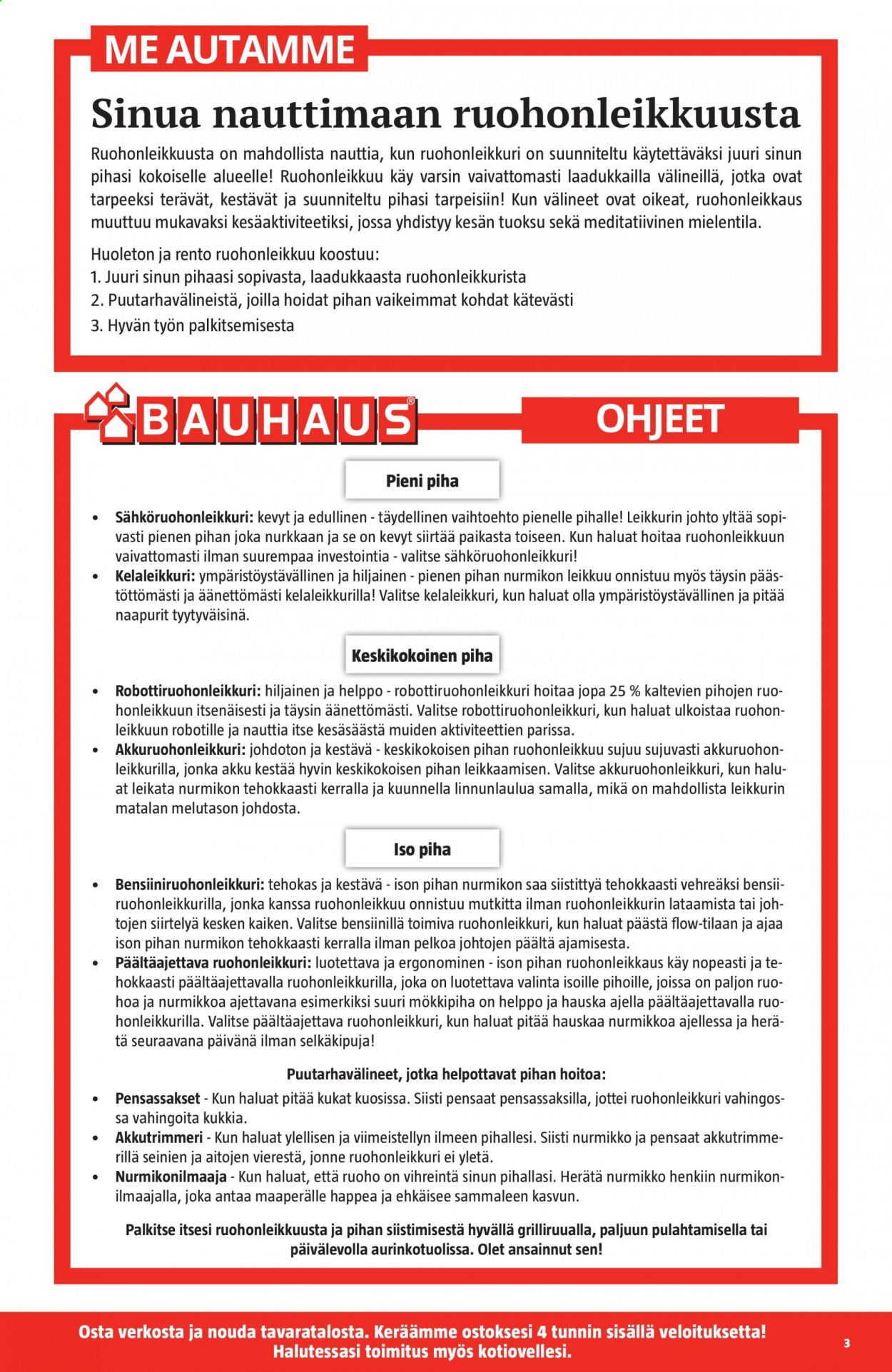 Bauhaus tarjouslehti  - 16.06.2021 - 29.06.2021.