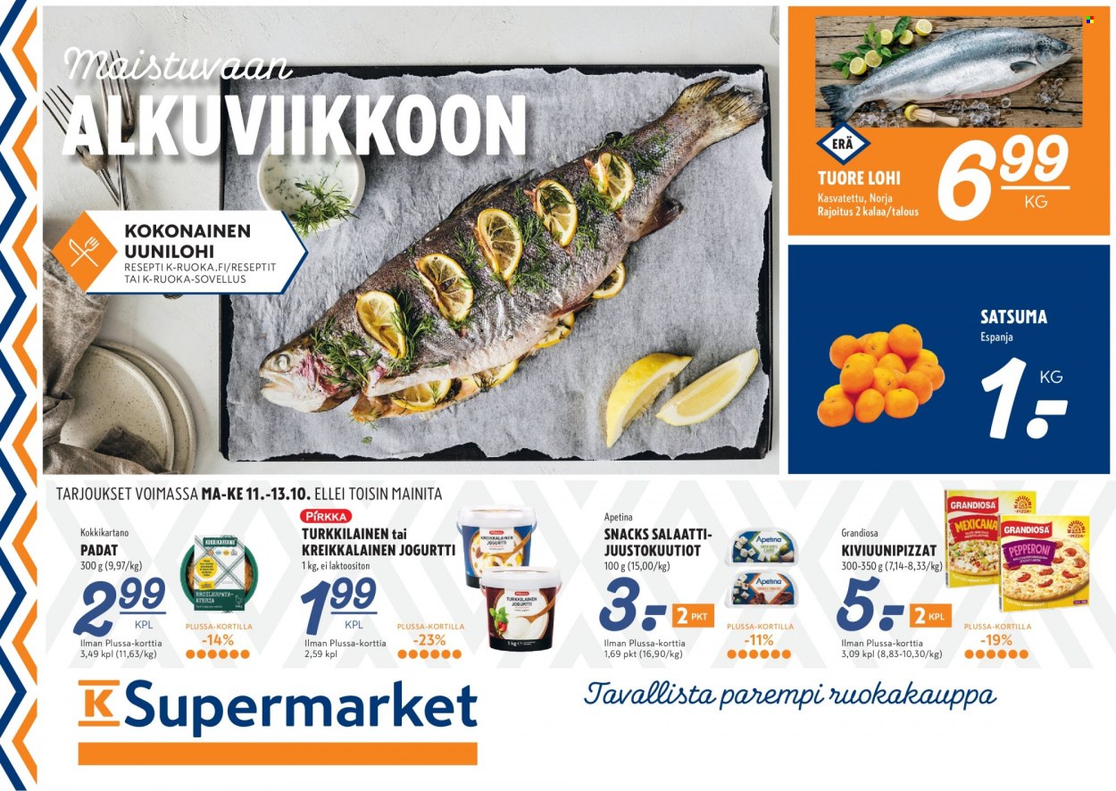 K-Supermarket tarjouslehti  - 11.10.2021 - 13.10.2021.