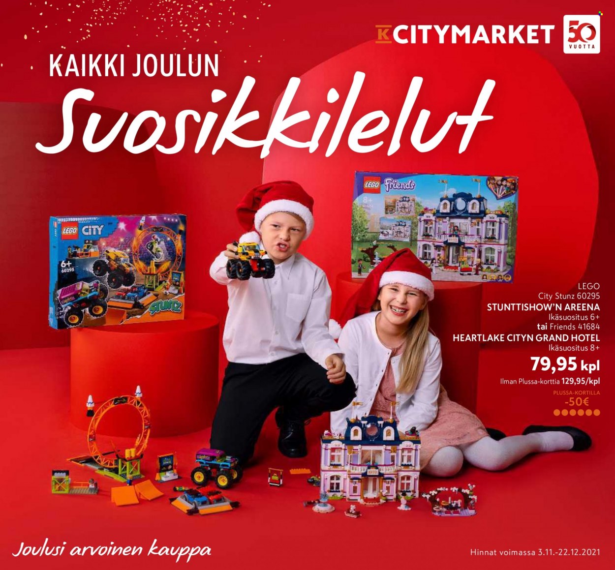 K-citymarket tarjouslehti  - 03.11.2021 - 22.12.2021.