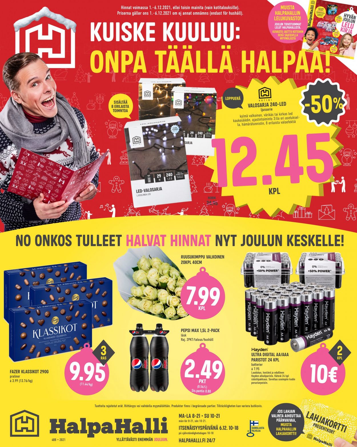 HalpaHalli tarjouslehti  - 01.12.2021 - 06.12.2021.