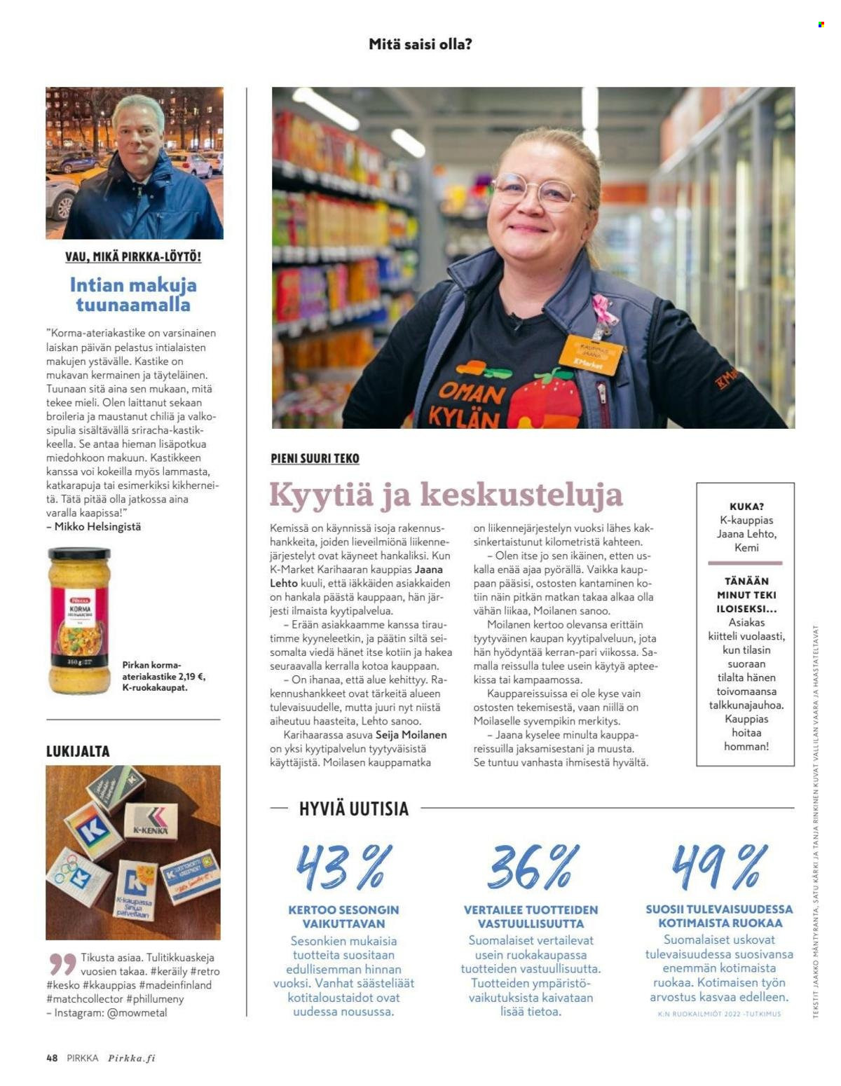 K-Supermarket tarjouslehti  - 26.01.2022 - 01.03.2022.