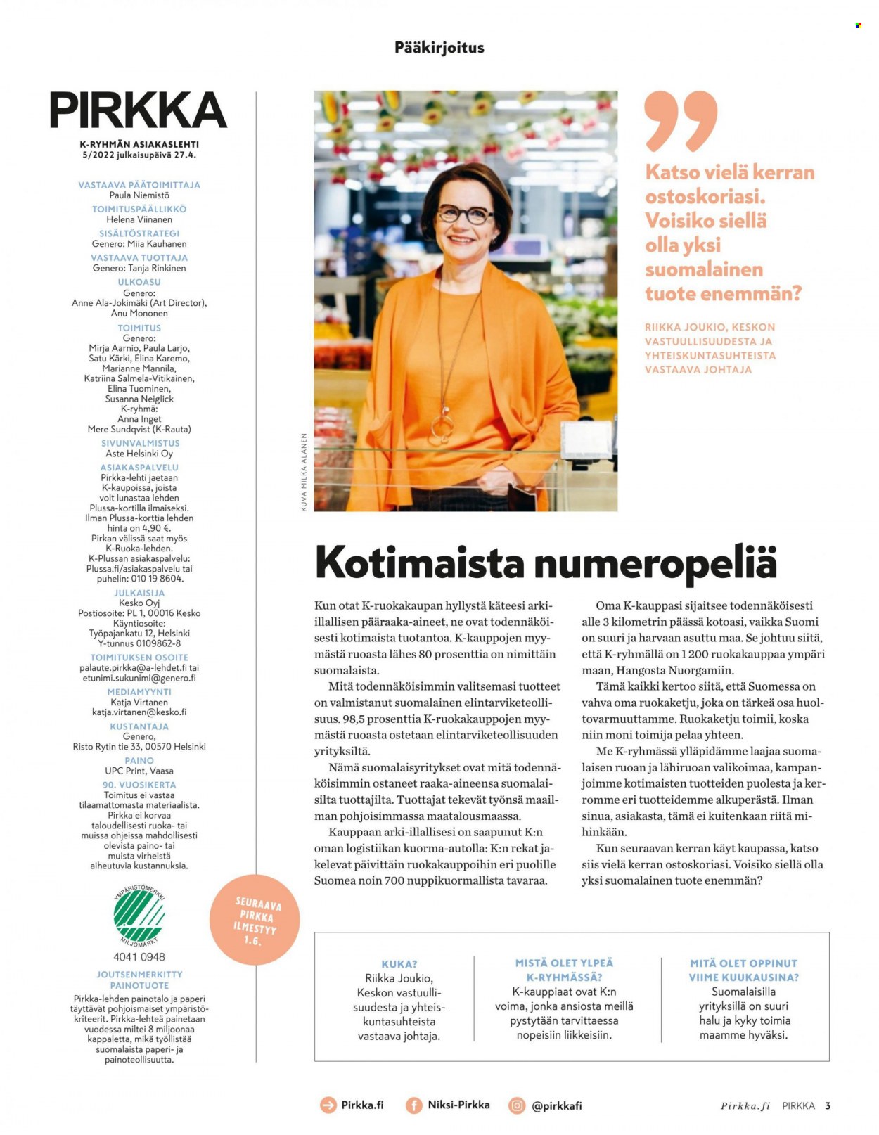 K-Supermarket tarjouslehti  - 27.04.2022 - 31.05.2022.