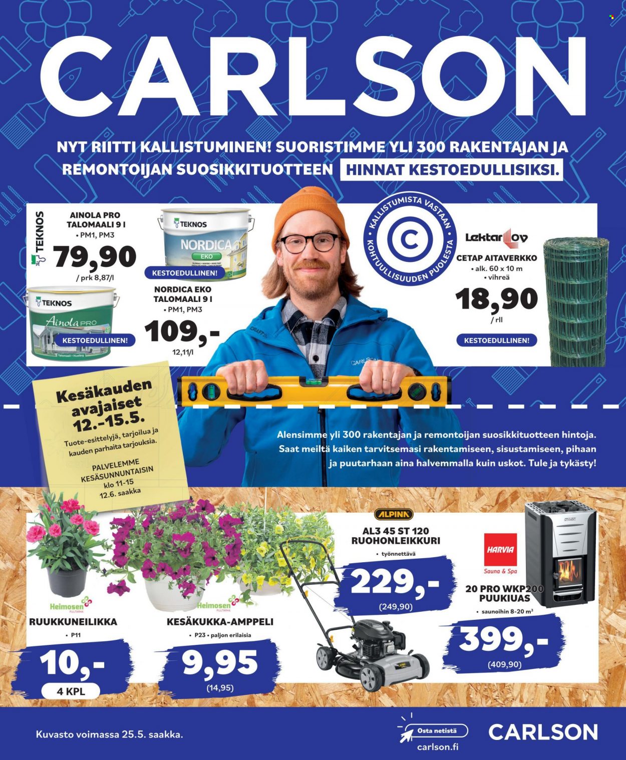 Carlson tarjouslehti  - 10.05.2022 - 25.05.2022.