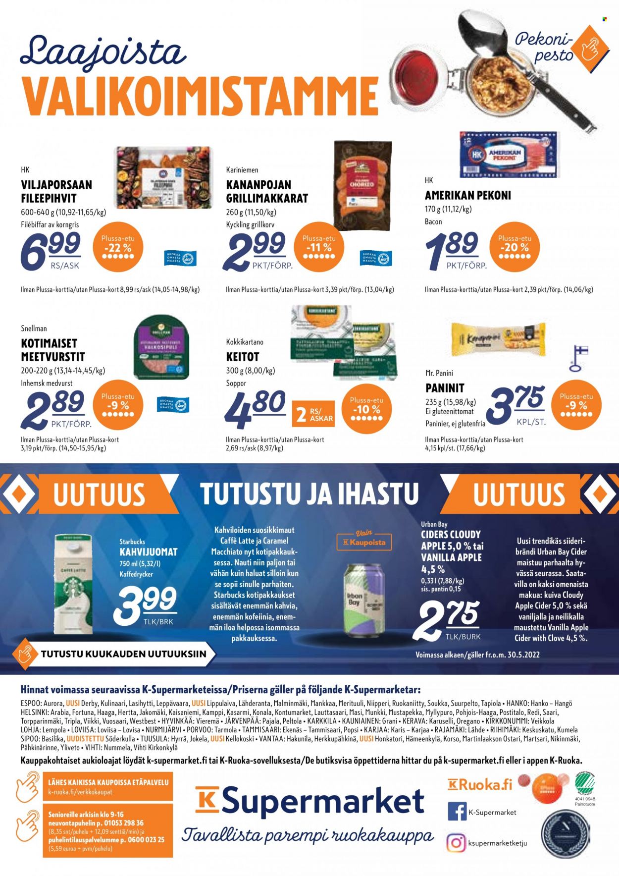 K-Supermarket tarjouslehti  - 30.06.2022 - 03.07.2022.