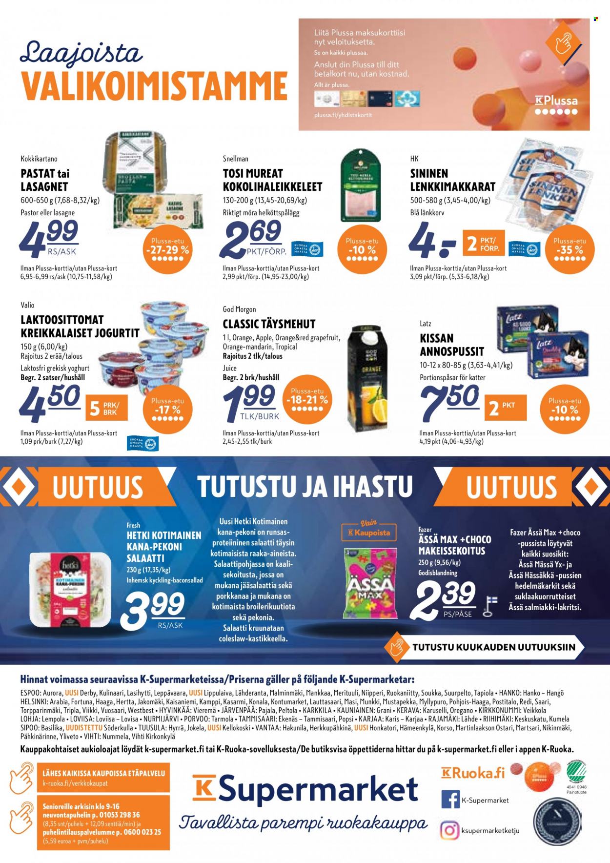 K-Supermarket tarjouslehti  - 11.08.2022 - 14.08.2022.