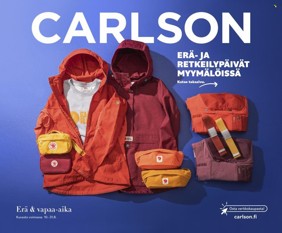 Carlson tarjouslehti  - 10.08.2022 - 31.08.2022.