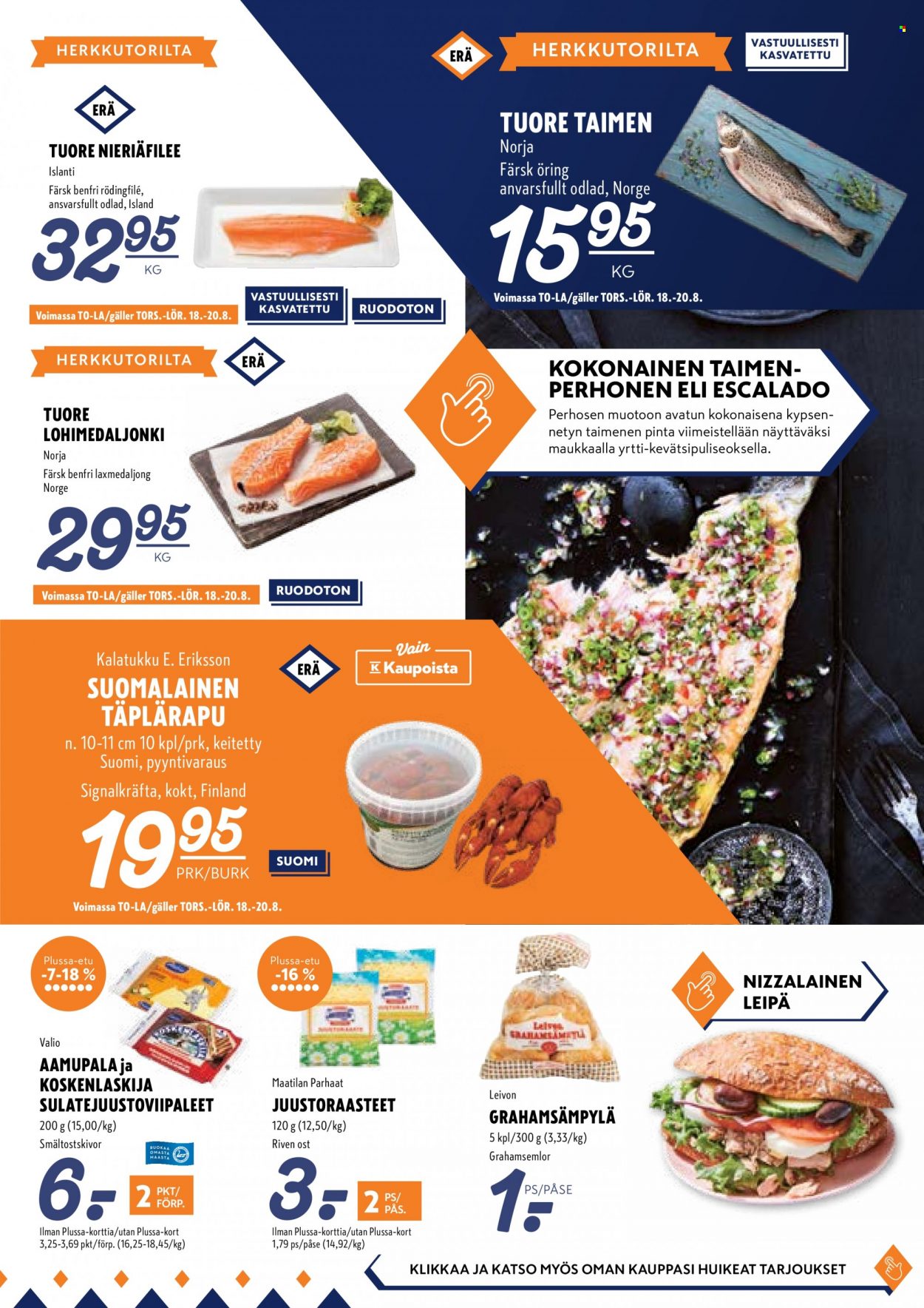 K-Supermarket tarjouslehti  - 18.08.2022 - 21.08.2022.