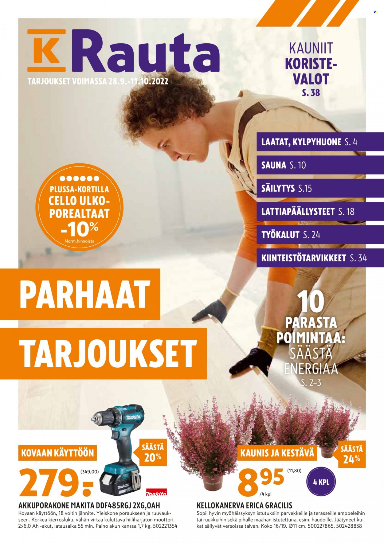 K-Rauta tarjouslehti  - 28.09.2022 - 11.10.2022.