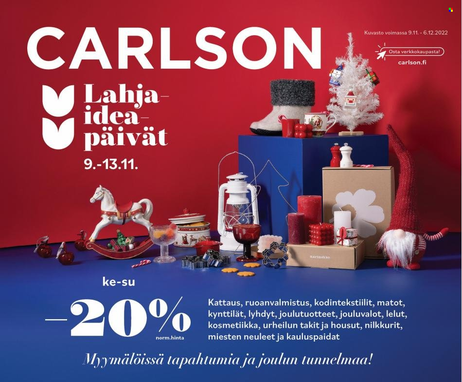 Carlson tarjouslehti  - 09.11.2022 - 06.12.2022.