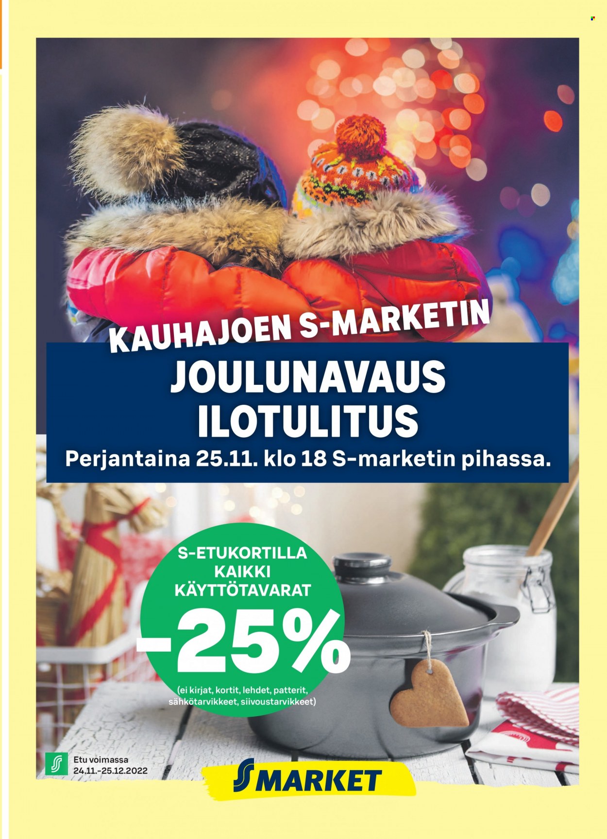 S-market tarjouslehti  - 23.11.2022 - 27.11.2022.