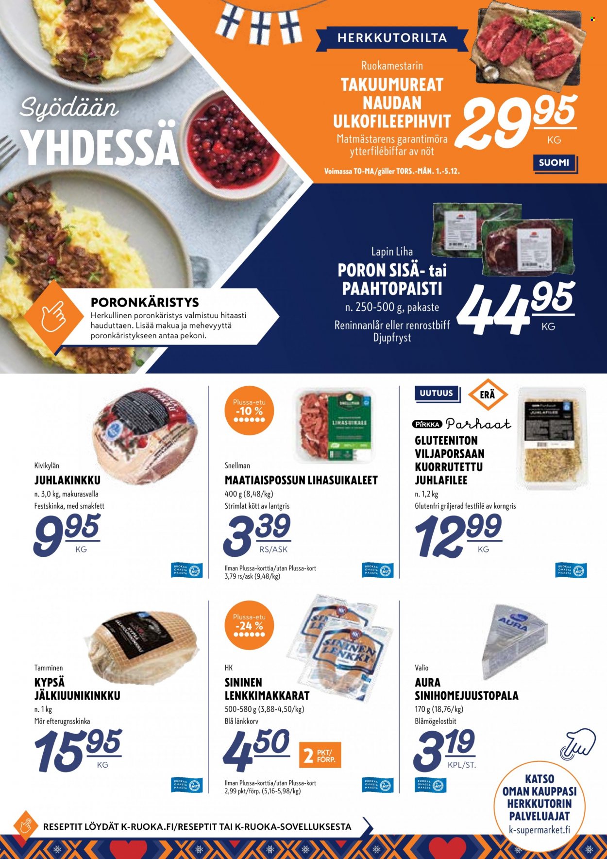 K-Supermarket tarjouslehti  - 01.12.2022 - 06.12.2022.