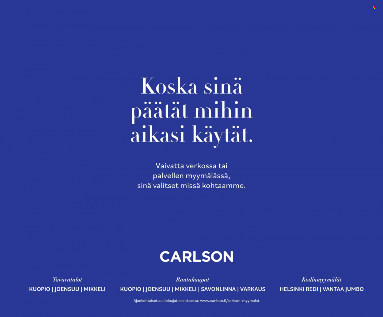 Carlson tarjouslehti  - 01.02.2023 - 19.02.2023.