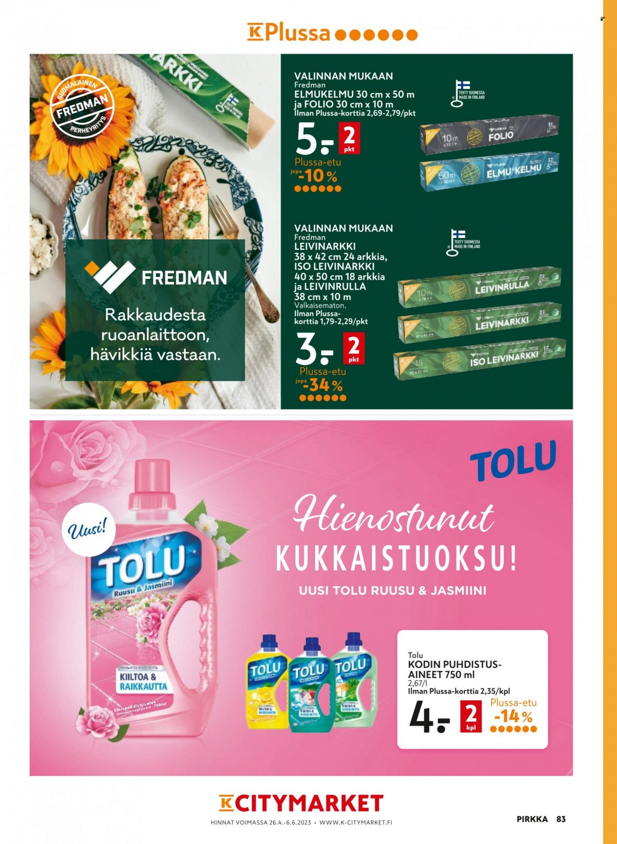 K-Supermarket tarjouslehti  - 26.04.2023 - 06.06.2023.